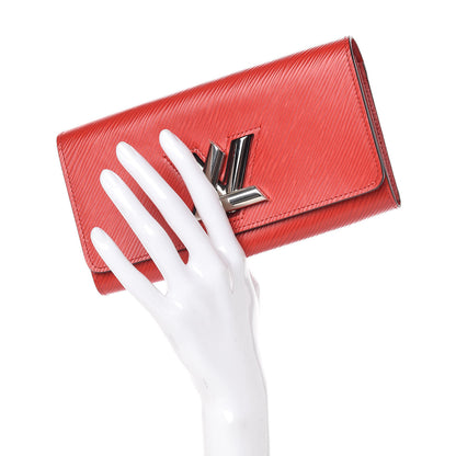 Louis Vuitton Epi Twist Wallet Coquelicot 2 of 9