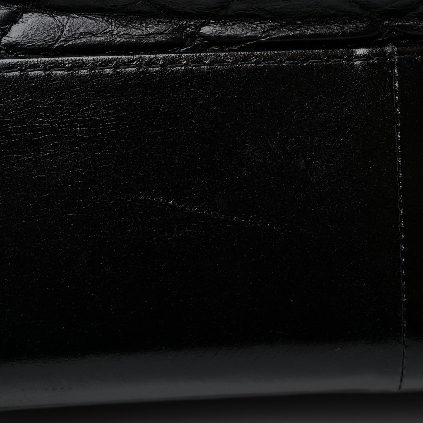 Aged Calfskin Quilted Medium Gabrielle Hobo Black
