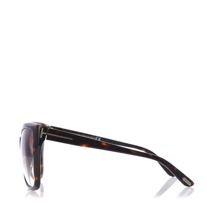 Tom Ford Carli Oversize Square Cateye Sunglasses TF295 Havana Brown 3 of 8
