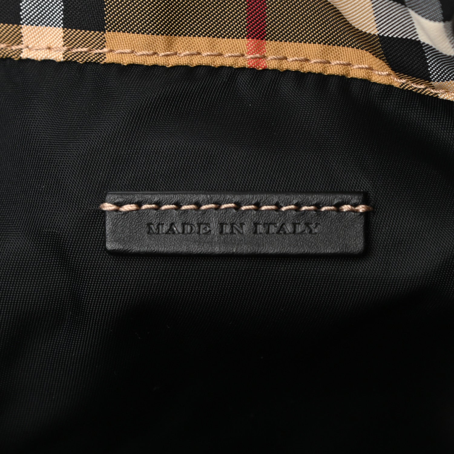 Burberry Nylon Vintage Check Medium Rucksack Backpack Antique Yellow 7 of 10