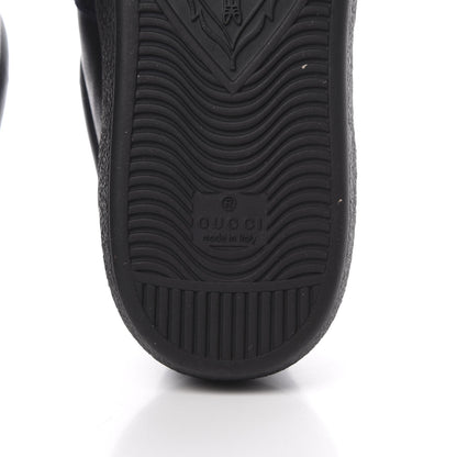 Gucci Calfskin Ayers Web Bee Embroidered Mens Ace Sneakers 9.5 Black 6 of 8