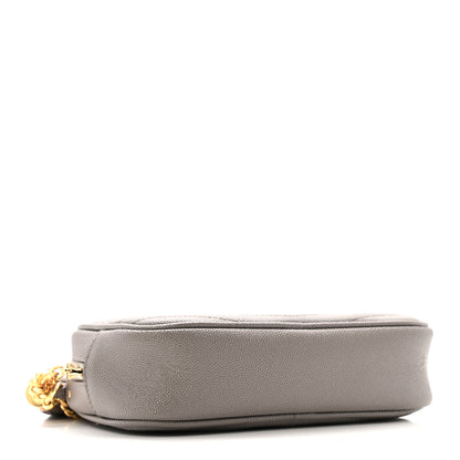 Saint Laurent Grain De Poudre Matelasse Monogram Mini Lou Camera Bag Fog 4 of 13