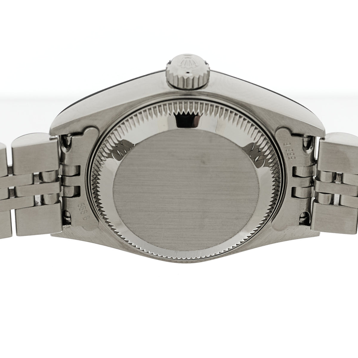 Stainless Steel 18K White Gold Diamond 26mm Oyster Perpetual Datejust Watch Black 79174