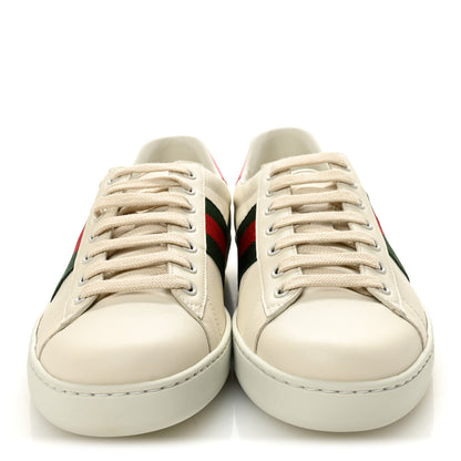 Gucci X FREYA HARTAS Calfskin Miro Soft Web Mythical Creature Embroidered Mens Ace Sneakers 8 New Mystic White 2 of 10