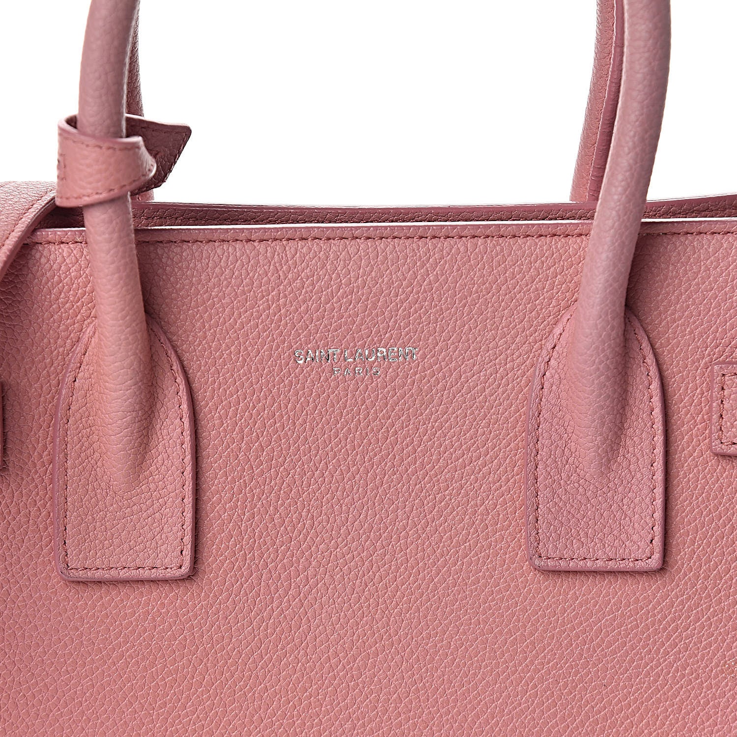 Saint Laurent Grained Calfskin Baby Sac De Jour Dark Rose 8 of 16