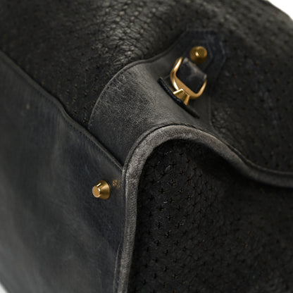Balenciaga Agneau Laser Cut Cross Classic Gold Hardware Work Grey 10 of 13