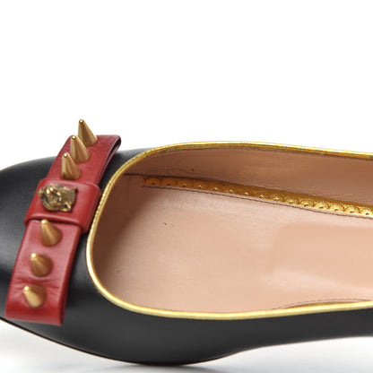 Gucci Calfskin Studded Lexi Ballerina Flats 39.5 Black 11 of 19