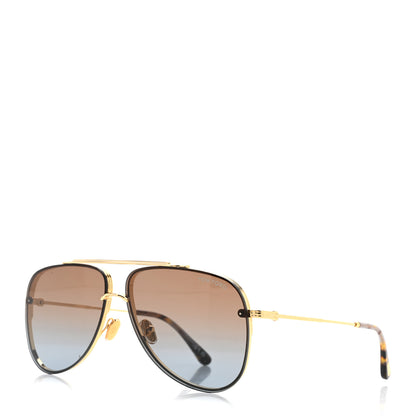 Tom Ford Aviator Leon Sunglasses TF 1071 Tortoise 1 of 8