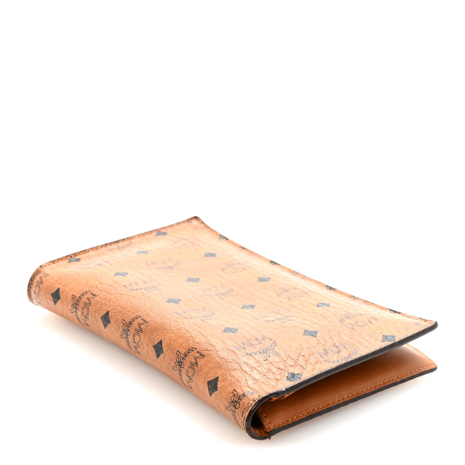 MCM Visetos Bi-Fold Long Wallet Cognac 4 of 7