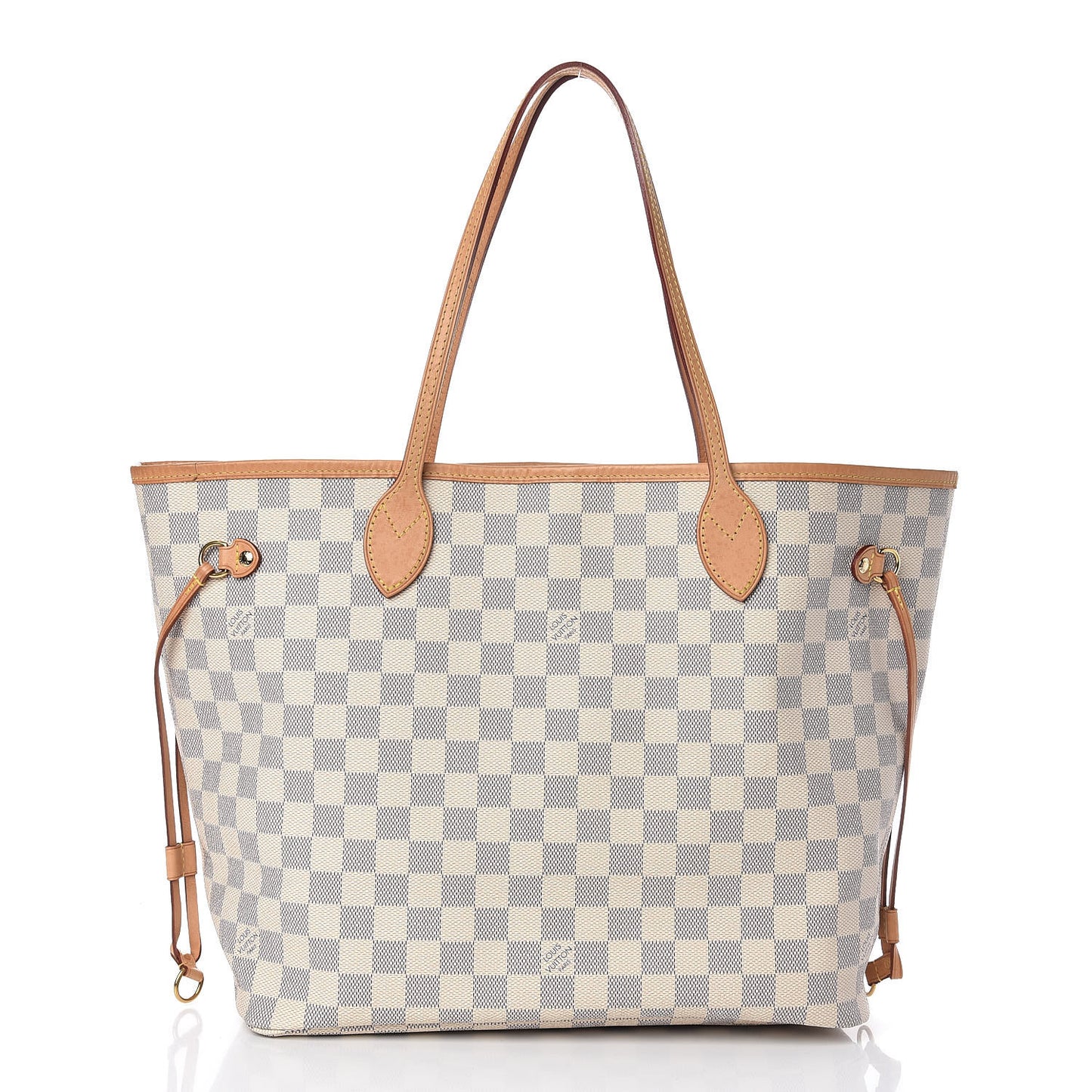 Damier Azur Neo Neverfull MM Rose Ballerine