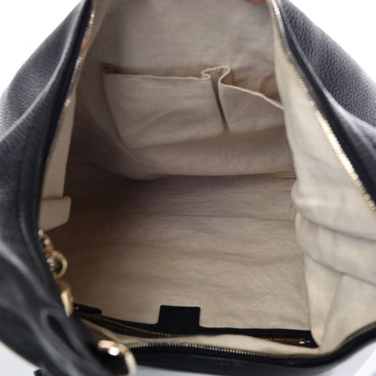 Gucci Pebbled Calfskin Soho Hobo Black 5 of 12