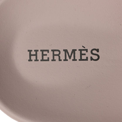 Hermes Suede Goatskin Womens Chypre Sandals 38.5 Rose Porcelaine 6 of 8