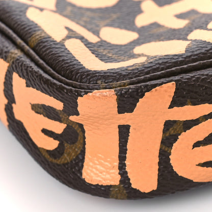 Louis Vuitton Monogram Graffiti Pochette Accessories Peach 8 of 9