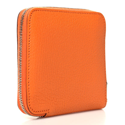 Hermes Chevre Mysore Compact Azap Wallet Orange 3 of 9
