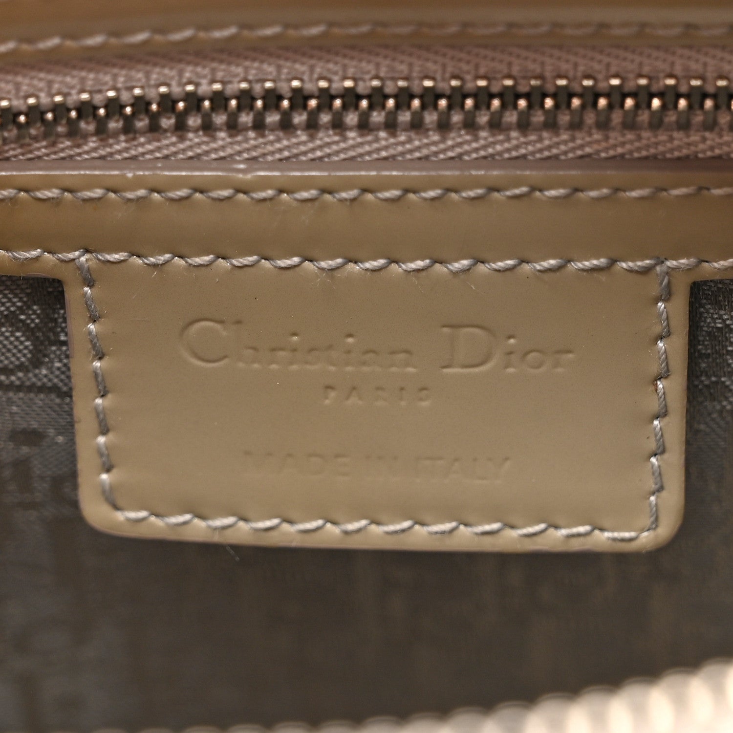 Christian Dior Patent Cannage Studded Double Strap Medium Lady Dior Beige 6 of 16