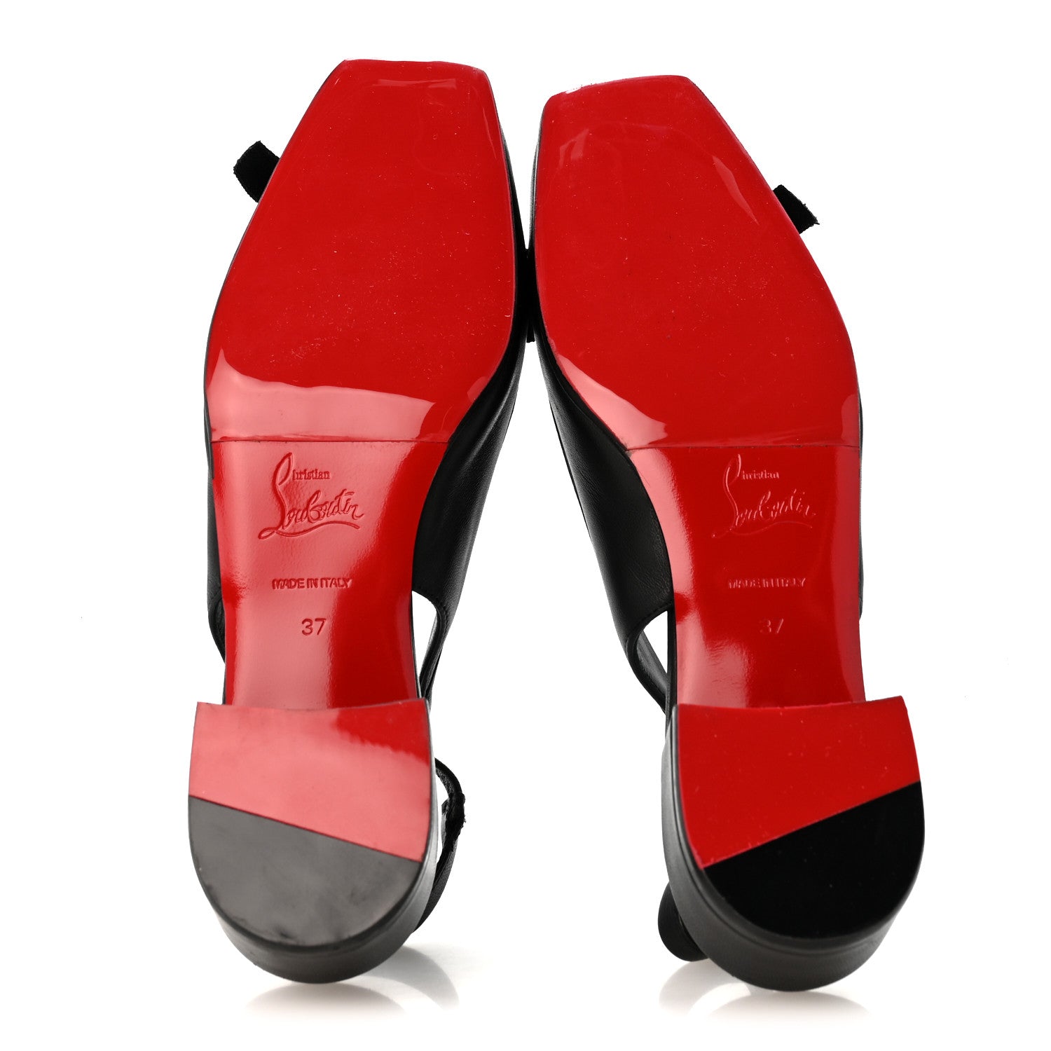 Christian Louboutin Nappa Mamaflirt 30mm Bow Sling Ballerinas 37 Black 6 of 9
