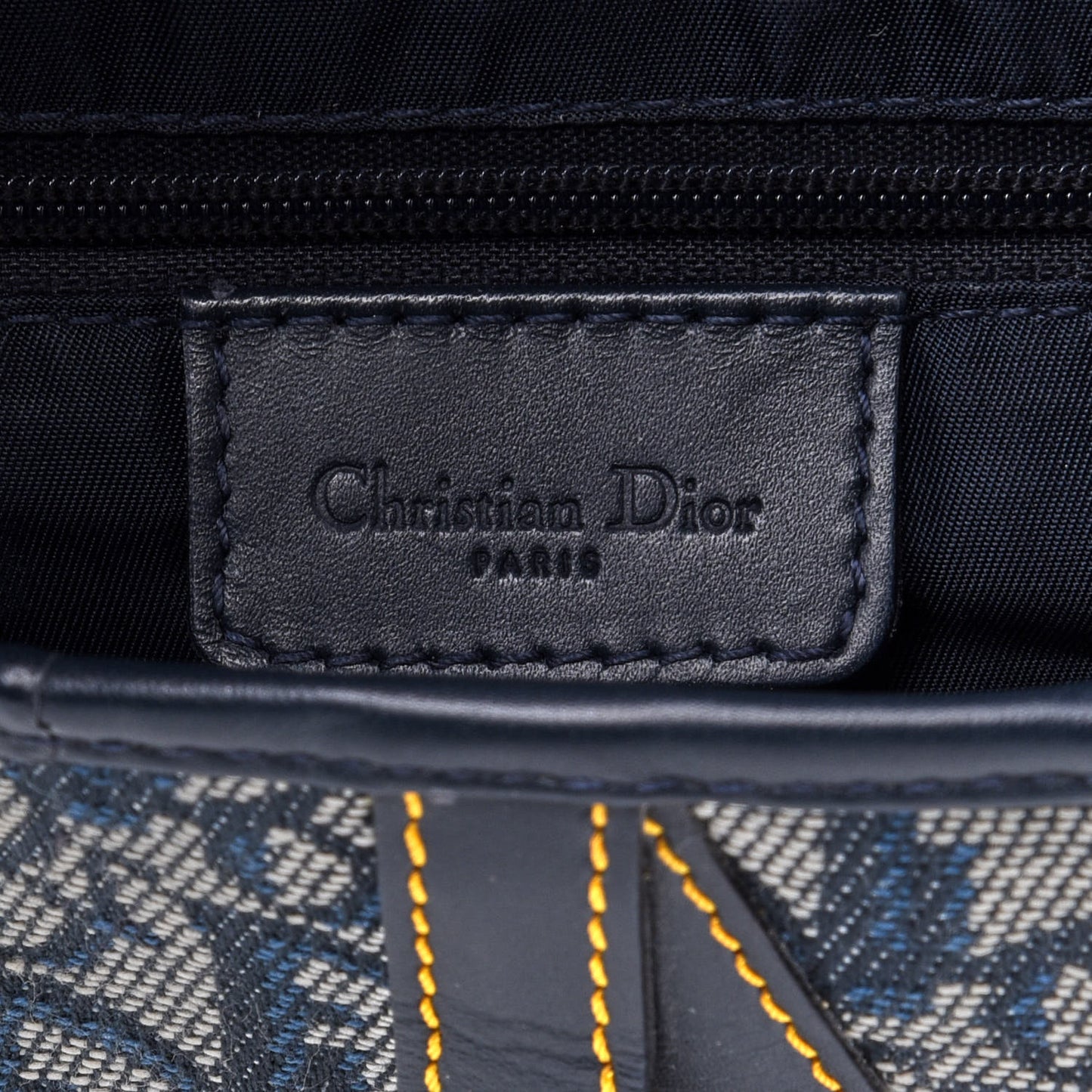 Monogram Saddle Bag Blue