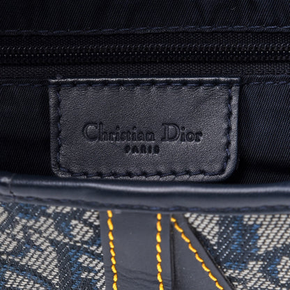 Christian Dior Monogram Saddle Bag Blue 5 of 12