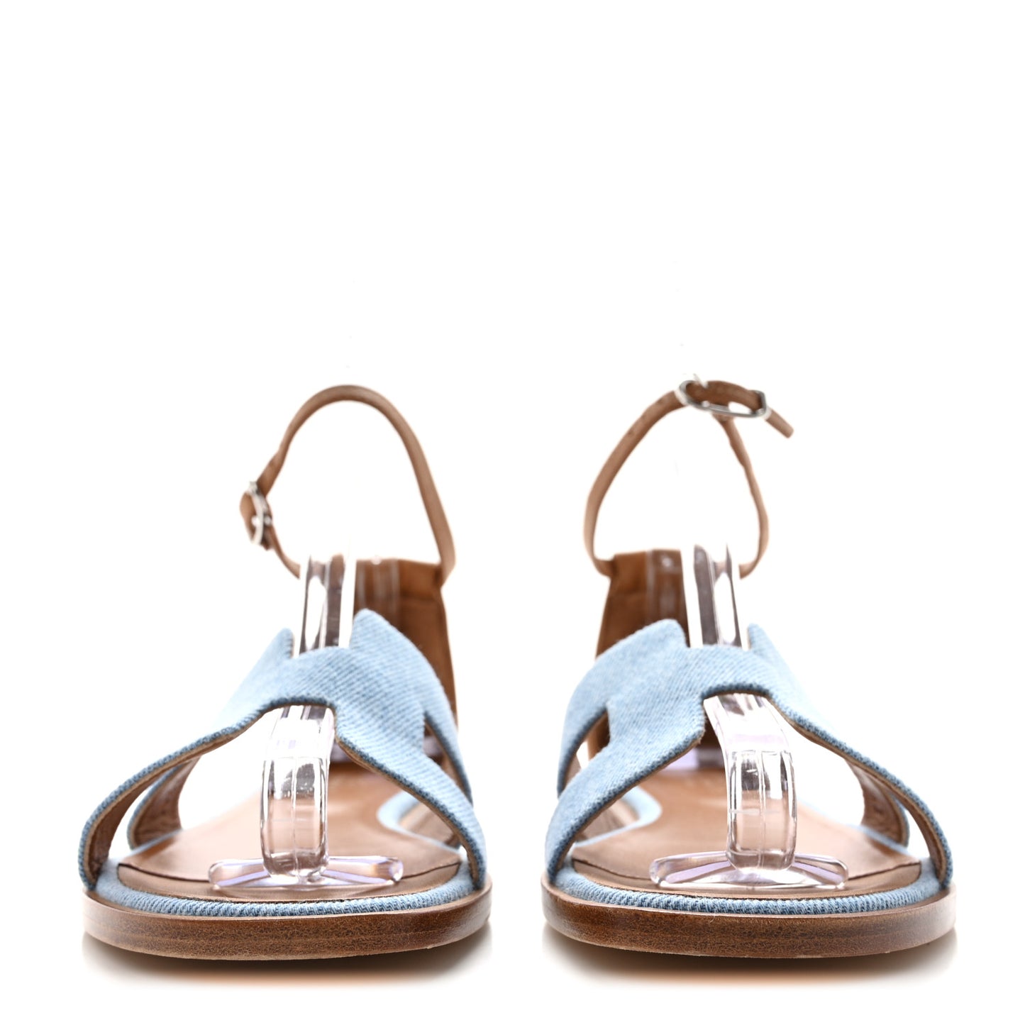 Denim Santorini Sandals 36.5 Bleu Clair