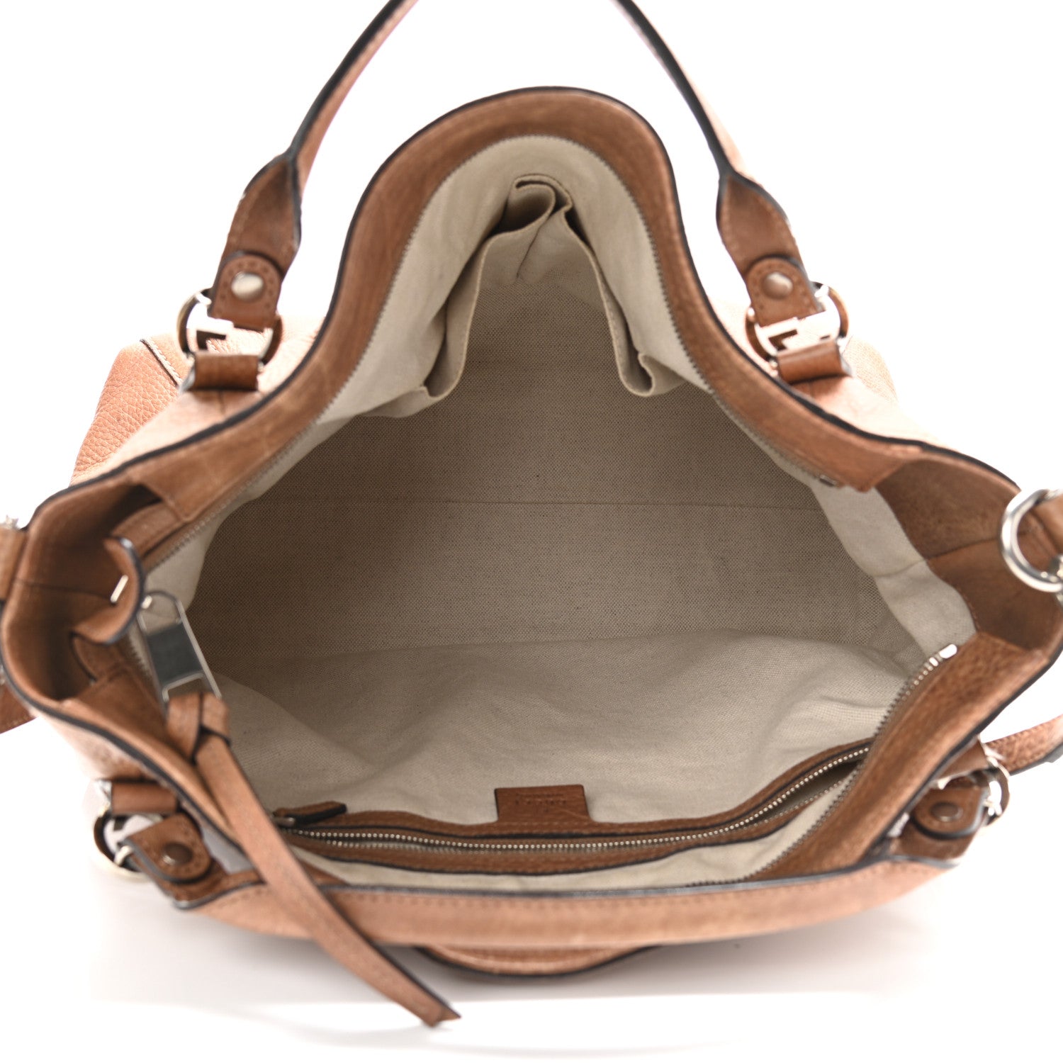 Gucci Pebbled Calfskin Medium Miss GG Top Handle Bag Light Cuir 5 of 12