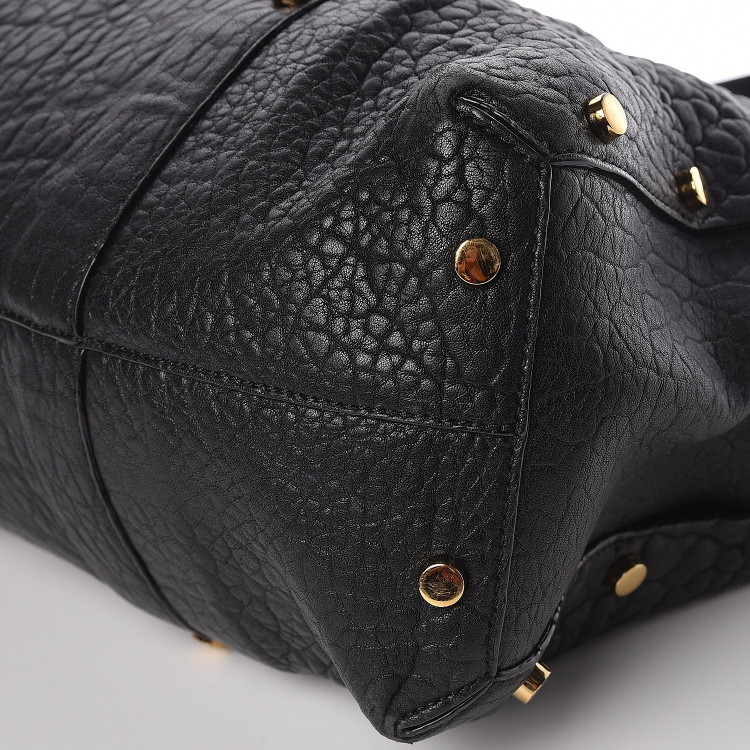 Jimmy Choo Grained Calfskin Studded Lockett Shopper Tote Black 8 of 13