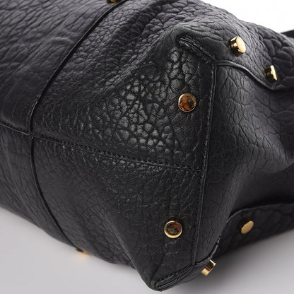 Jimmy Choo Grained Calfskin Studded Lockett Shopper Tote Black 8 of 13
