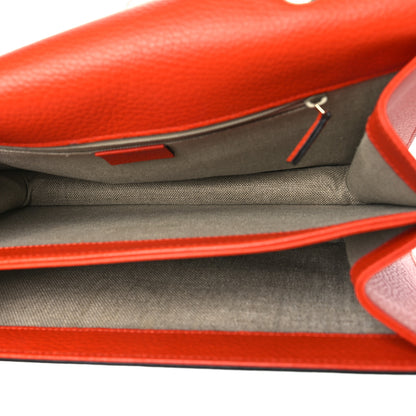 Gucci Dollar Calfskin Interlocking G Shoulder Bag Sun Orange 5 of 11