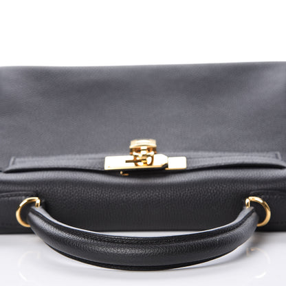 Hermes Togo Kelly Retourne 28 Black 8 of 43