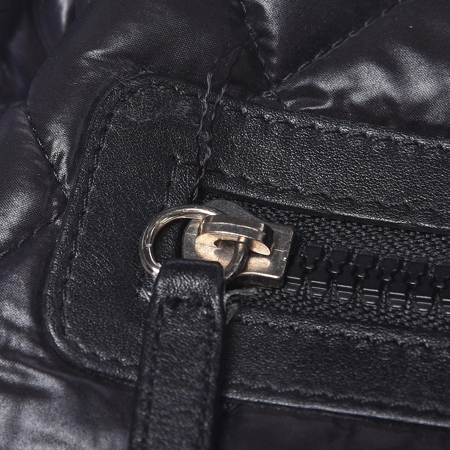 Nylon Quilted Coco Cocoon Bowler Black