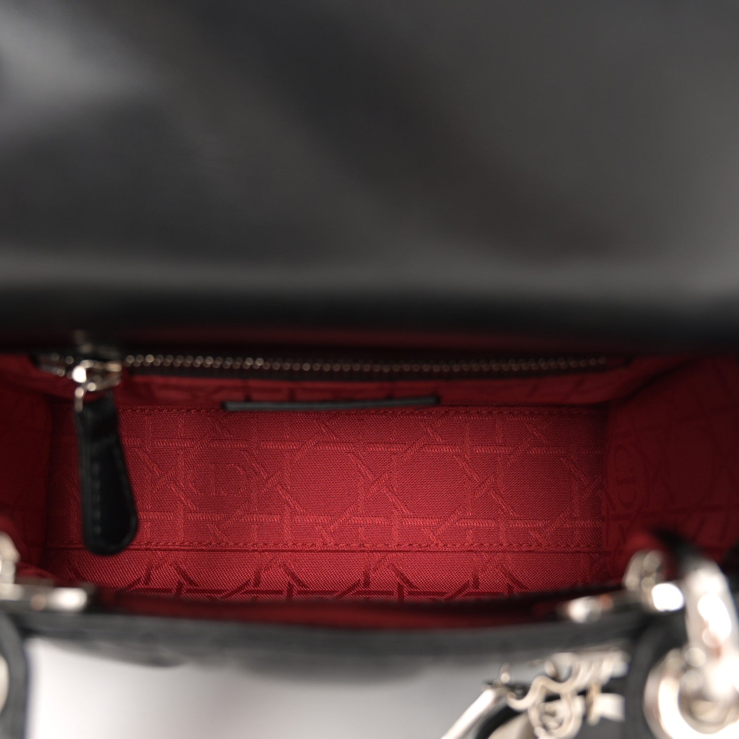 Christian Dior Lambskin Cannage Mini Lady Dior Black 5 of 11