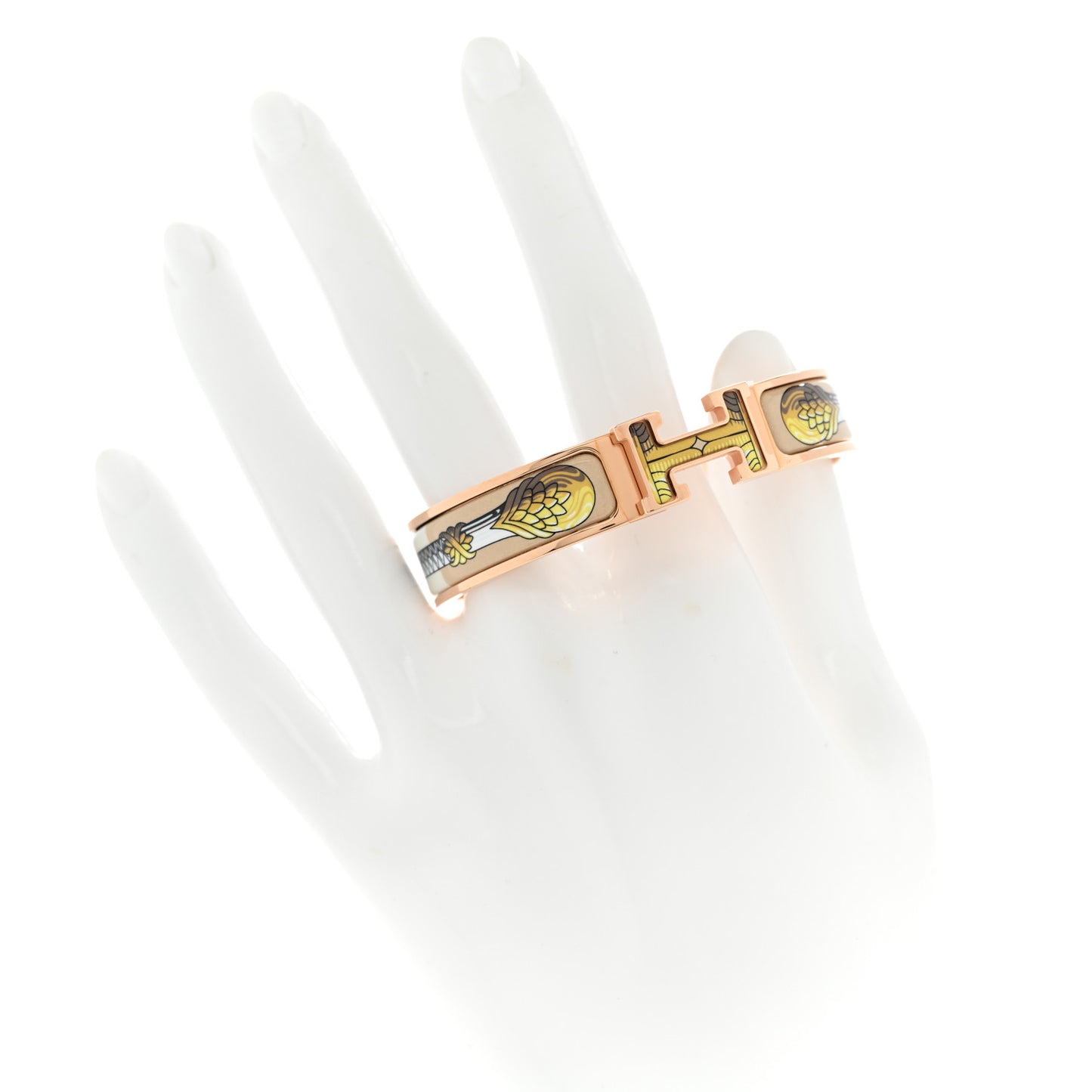 Enamel Printed Cliquetis Narrow Clic Clac H Bracelet PM Songe Nuit