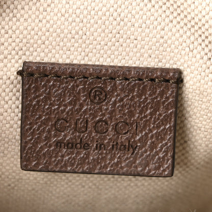 Gucci GG Supreme Monogram Mini Neo Vintage Double Zip Messenger Bag Beige New Acero Crop 5 of 9