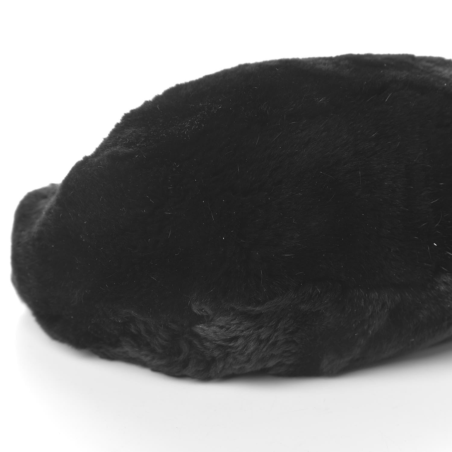 Chanel Lapin Rabbit Fur Shoulder Bag Black 10 of 12