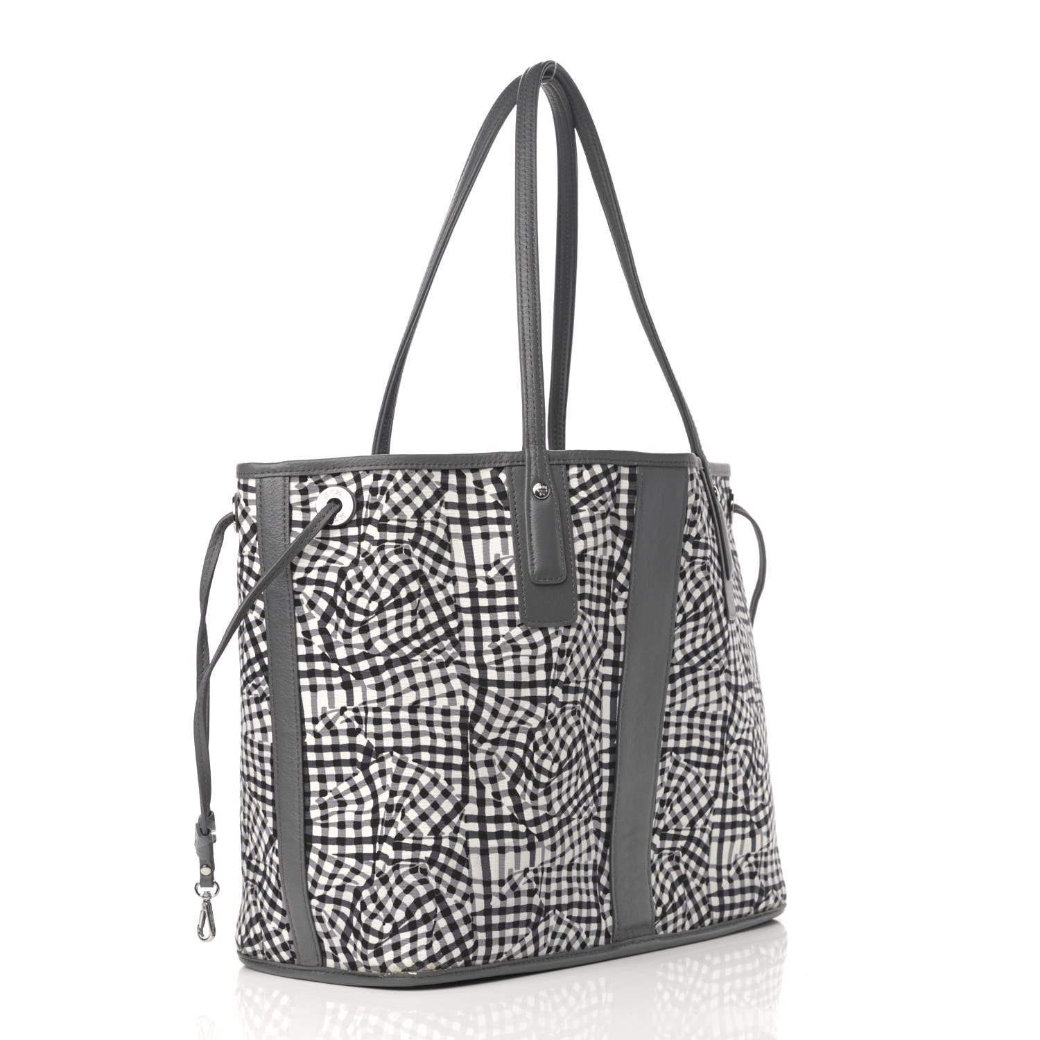 MCM Visetos Medium Liz Reversible Shopper Tote Black 7 of 25