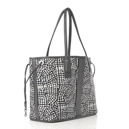 MCM Visetos Medium Liz Reversible Shopper Tote Black 7 of 25