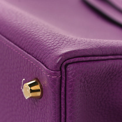 Hermes Togo Horseshoe Kelly Retourne 25 Anemone 12 of 13