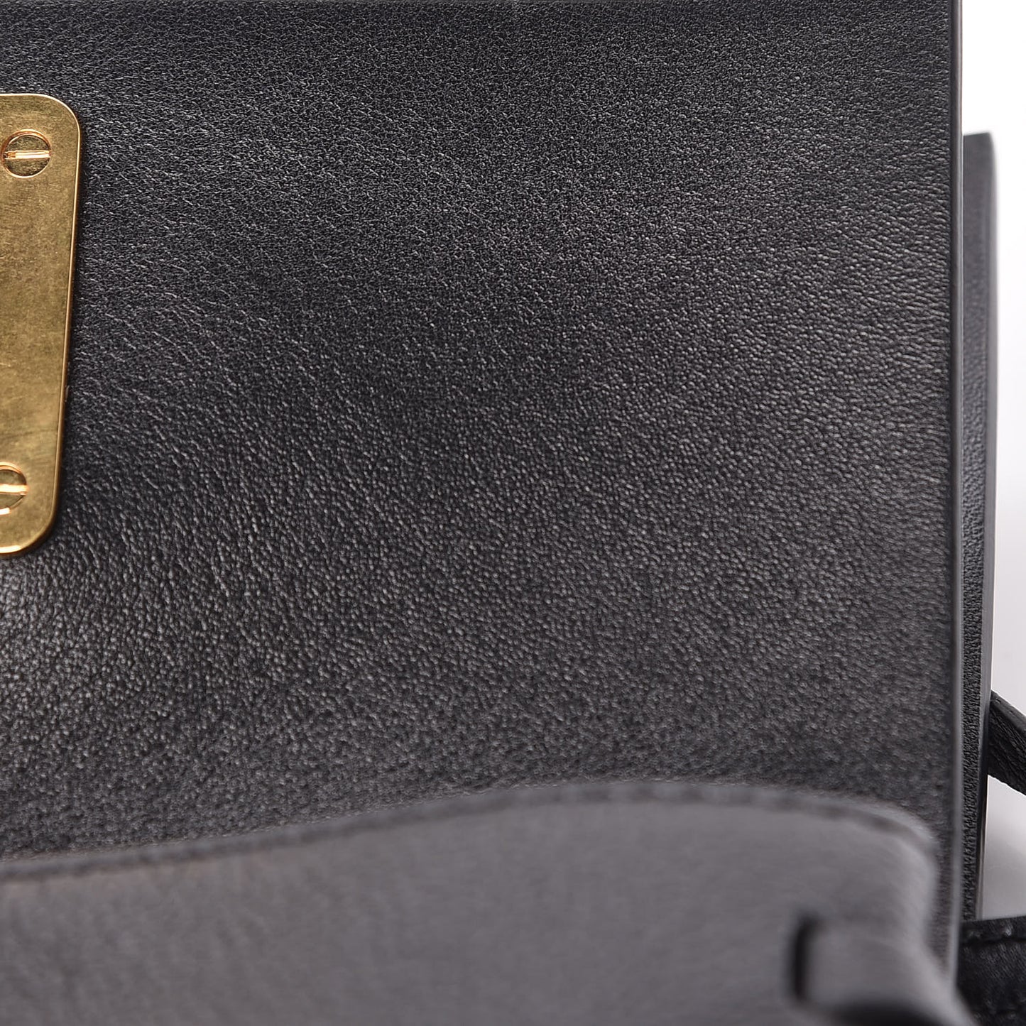 Smooth Calfskin Small VRing Crossbody Bag Black