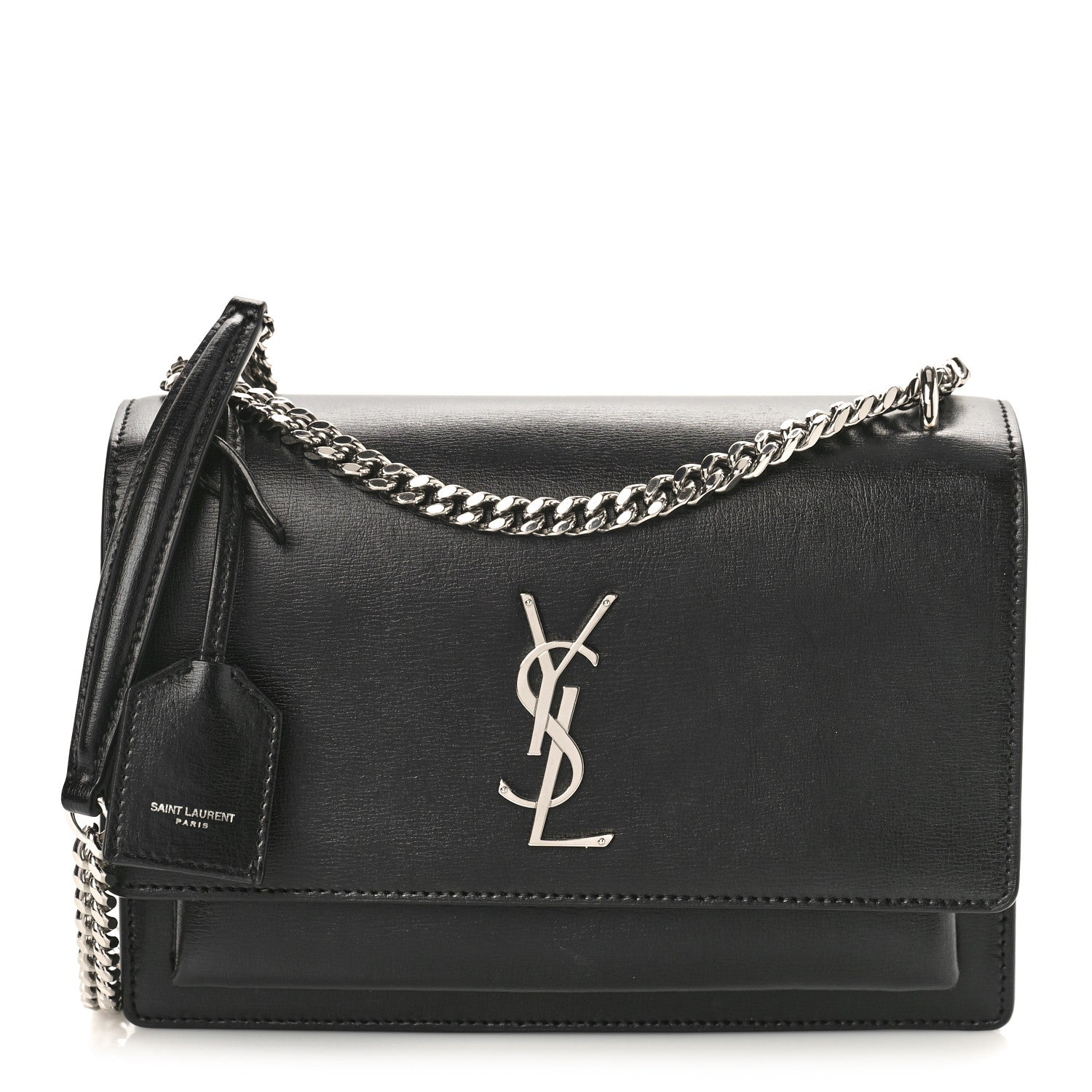 Saint Laurent Calfskin Medium Monogram Sunset Black 1 of 10