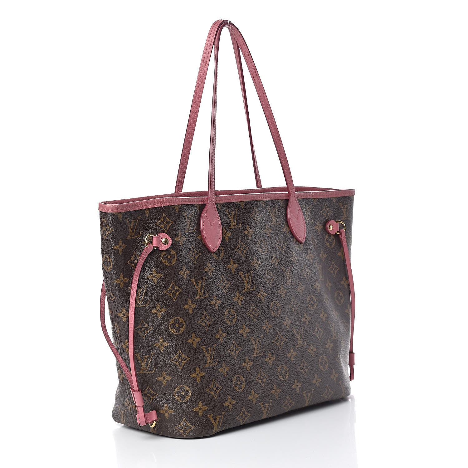 Louis Vuitton Monogram Articles de Voyage Ikat Neverfull MM Rose Velours 3 of 16