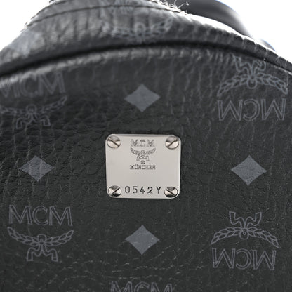MCM Visetos Medium Side Studs Stark Backpack Black 6 of 8
