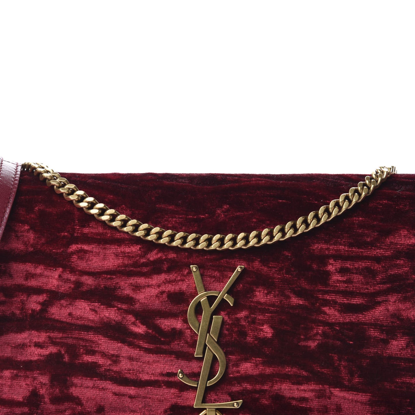 Velvet Monogram Tassel Kate 99 Red