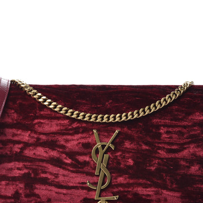 Saint Laurent Velvet Monogram Tassel Kate 99 Red 11 of 11