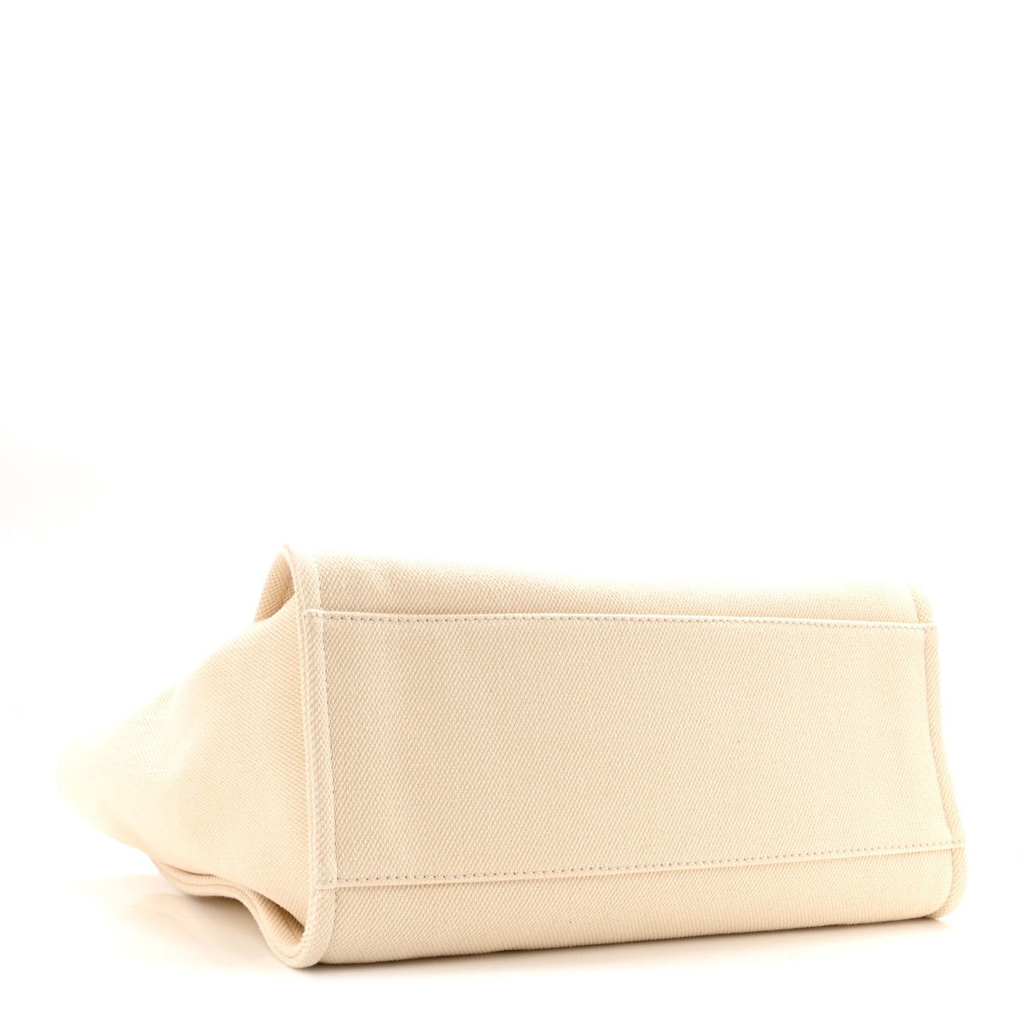 Canvas Pearl Medium Deauville Tote Ecru Beige