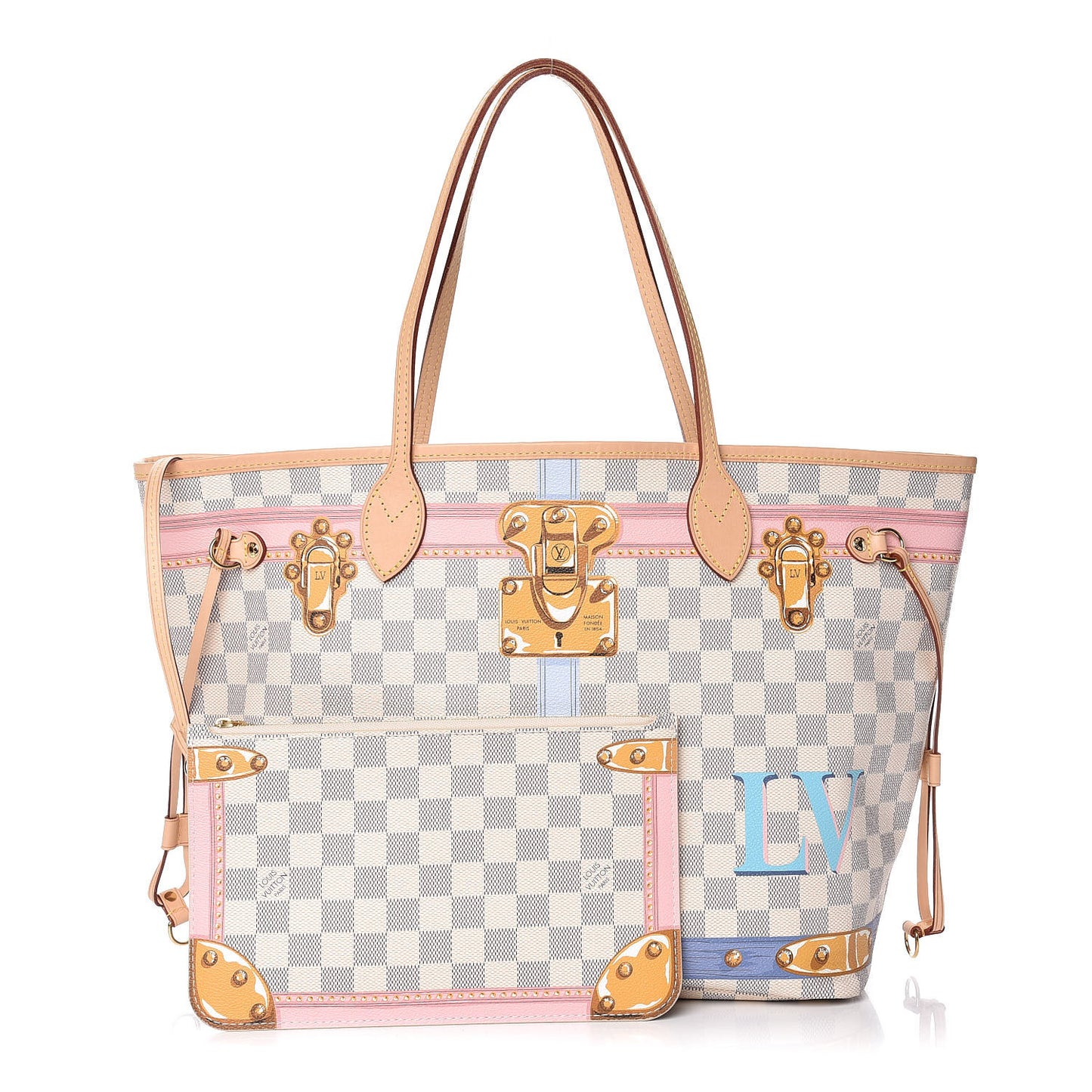 Damier Azur Summer Trunks Neo Neverfull MM