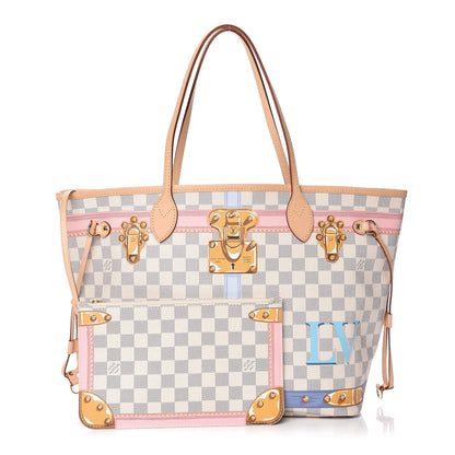 Louis Vuitton Damier Azur Summer Trunks Neo Neverfull MM 1 of 11