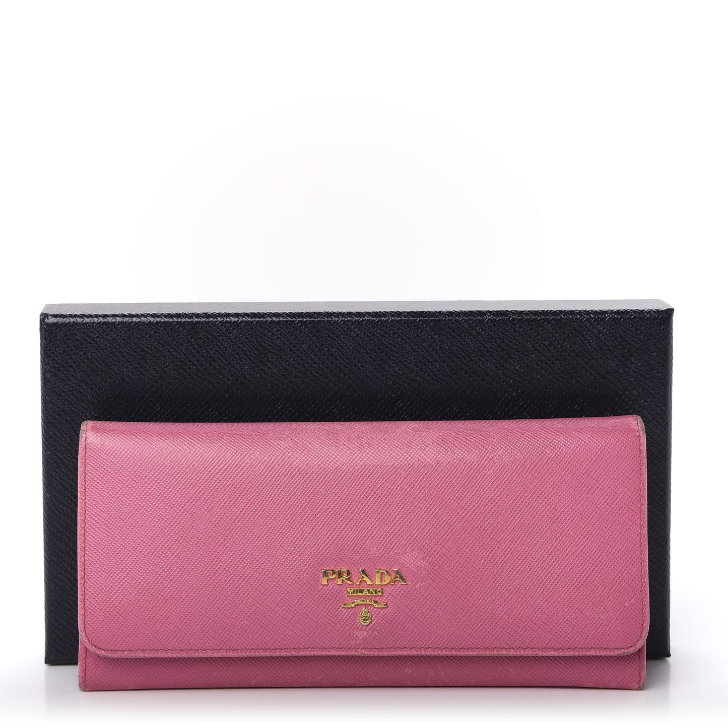 Saffiano Metal Continental Flap Wallet Geranio