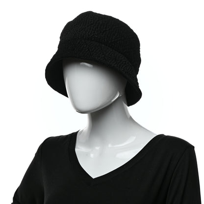 Chanel Viscose Silk Quilted CC Bucket Hat M Black 2 of 9