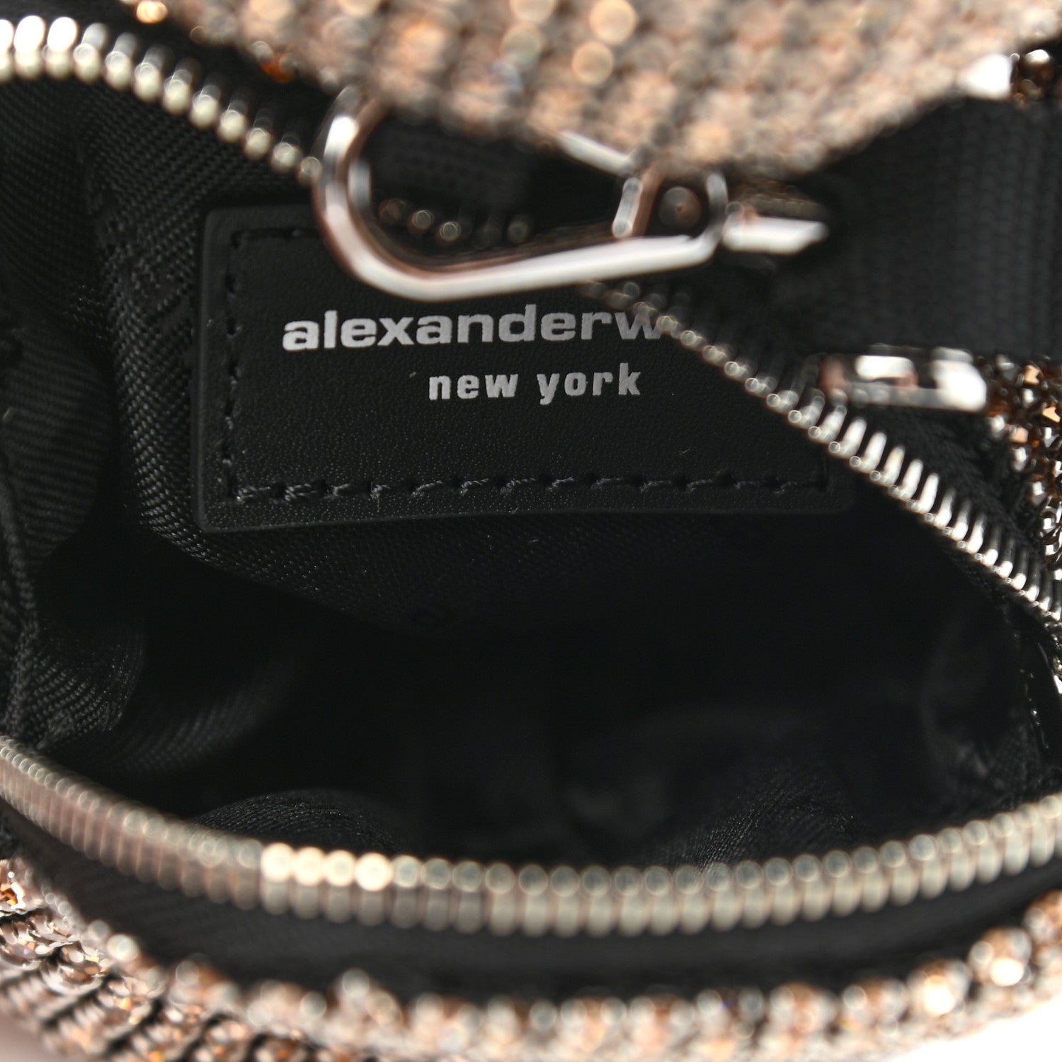 Alexander Wang Crystal Mesh Beiress Wristlet Black 5 of 6