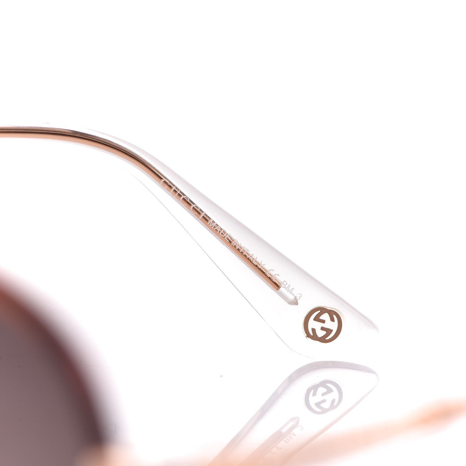 Gucci Bamboo Aviator GG 4276/S Sunglasses Gold 6 of 8