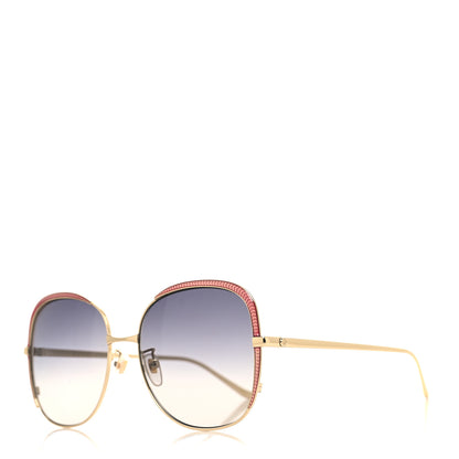 Gucci Acetate Oversize Square Frame GG0400S Sunglasses Gold 1 of 7